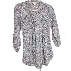 Floral Print Blouse - Multicolor